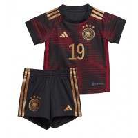 Tyskland Leroy Sane #19 Fotballklær Bortedraktsett Barn VM 2022 Kortermet (+ korte bukser)